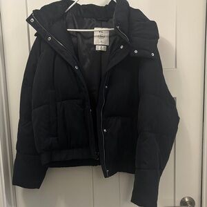 Abercrombie & Fitch Ultra Black Puffer Jacket